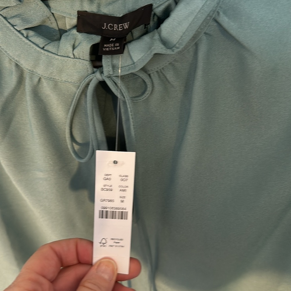 JCrew Drapey Ruffleneck Top - Picture 4 of 4